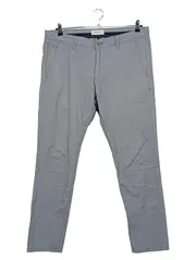 Vorschaubild 1 von Herren Stoffhose Chino Grau Gr. W32/L31 Baumwolle Casual