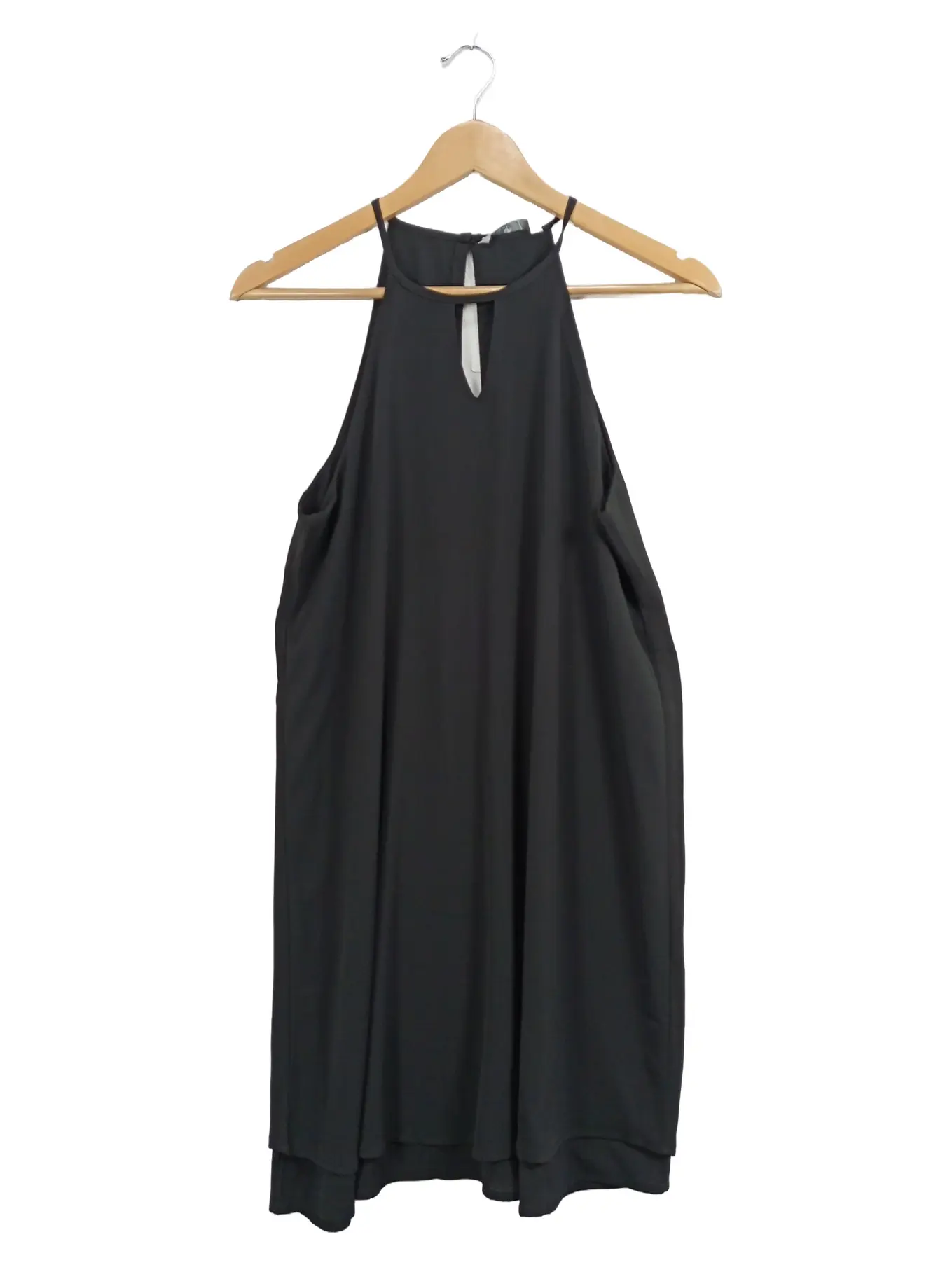 ONLY Damen Abendkleid Schwarz Gr. 36 S Elegant Midikleid Ärmellos