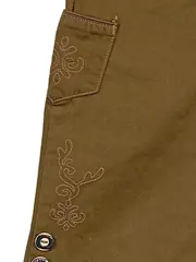 Vorschaubild 4 von Trachten Shorts Herren Gr. 50 Braun Stickerei Baumwolle