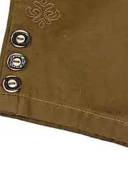 Vorschaubild 3 von Trachten Shorts Herren Gr. 50 Braun Stickerei Baumwolle