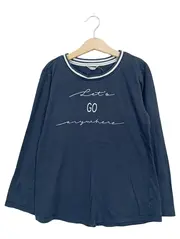 Vorschaubild 1 von Langarmshirt Mädchen Gr. 140/146 Blau Let's Go Anywhere Baumwolle