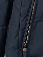 Vorschaubild 4 von Damen Parka Winterjacke Gr. XS Navy Blau Kunstfell Kapuze