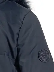 Vorschaubild 2 von Damen Parka Winterjacke Gr. XS Navy Blau Kunstfell Kapuze