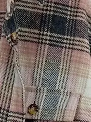 Vorschaubild 4 von Hemdjacke Damen 34 XS Kariert Pink Shacket Oversized Übergang