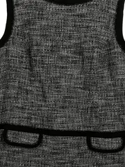 Vorschaubild 2 von Selection Damen Businesskleid Gr. 44/XXL Grau Tweed Etuikleid