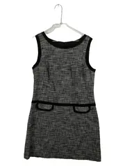 Vorschaubild 1 von Selection Damen Businesskleid Gr. 44/XXL Grau Tweed Etuikleid