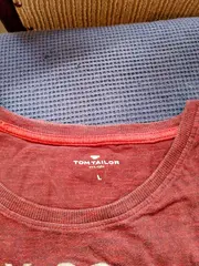Vorschaubild 3 von Herren T-Shirt Gr. L Rot Dry Goods Print Baumwolle