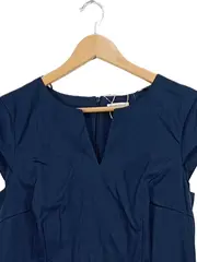 Vorschaubild 2 von Damen Businesskleid Etuikleid Blau Gr. 40 L Büro