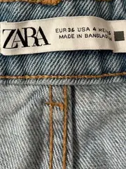 Vorschaubild 5 von Jeans Shorts Damen Gr. 36 High Waist Hellblau Denim Kurze Hose