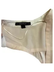 Vorschaubild 4 von Damen Bluse Langarm Gr. 38 Beige Elegant Polyester Brusttaschen