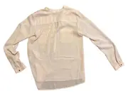 Vorschaubild 5 von Damen Bluse Langarm Gr. 38 Beige Elegant Polyester Brusttaschen