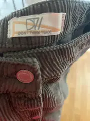 Vorschaubild 4 von Cordrock Damen Gr. 38 Oliv Minirock Knopfleiste