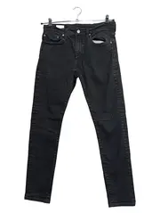 Vorschaubild 1 von Premium Herren Jeans Straight Leg Schwarz W30 L28 Denim