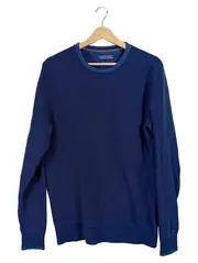 Vorschaubild 1 von Pullover Herren Gr. L Blau Baumwolle Compact Cotton