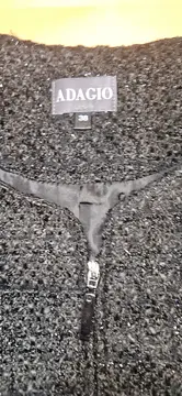 Vorschaubild 4 von Damen Blazer Jacke Bouclé Tweed Gr. 38 Schwarz Elegant