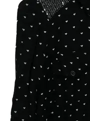 Vorschaubild 2 von Mädchen Hemdbluse Schwarz Herzen Pailletten Gr. 152 / 12 Jahre