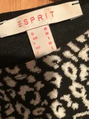 Vorschaubild 5 von Damen Kleid Animal-Print Schwarz Weiß Gr. M 38 Leopard