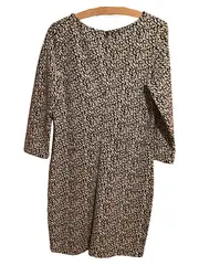 Vorschaubild 2 von Damen Kleid Animal-Print Schwarz Weiß Gr. M 38 Leopard