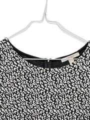 Vorschaubild 4 von Damen Kleid Animal-Print Schwarz Weiß Gr. M 38 Leopard