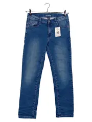 Vorschaubild 1 von Jeans Regular Fit Kinder Blau Gr. 170 Baumwolle Knopf