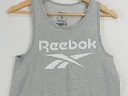 Vorschaubild 3 von Damen Tanktop Sportlich Grau Gr. 36/S Logo-Print