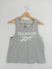 Vorschaubild 2 von Damen Tanktop Sportlich Grau Gr. 36/S Logo-Print