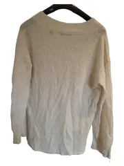 Vorschaubild 2 von Damen Pullover V-Ausschnitt Beige Wolle Alpaka Mix Gr. 38 M