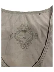 Vorschaubild 2 von Damen Top Rüschen Grün Baumwolle Gr. XS Feminin