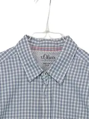 Vorschaubild 5 von Herren Freizeithemd Karohemd Blau Weiß Gr. L Regular Fit