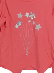 Vorschaubild 2 von Mädchen Langarmshirt Sterne Pailletten Gr. 128/134 Pink Casual