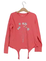 Vorschaubild 1 von Mädchen Langarmshirt Sterne Pailletten Gr. 128/134 Pink Casual