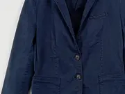 Vorschaubild 2 von Damen Blazer Sakko Business Casual Blau Baumwollmix Gr. 40