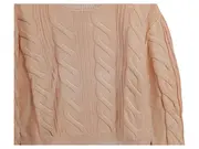 Vorschaubild 3 von Damen Pullover Strickpullover Zopfmuster Gr. 40 L Rosa Baumwolle Modal