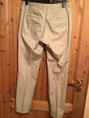 Vorschaubild 2 von Herren Stoffhose Business Baumwolle Beige Gr. 48 W32