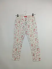 Vorschaubild 2 von Jeans Slim Fit Damen Baumwolle Blumenmuster W28/36/S