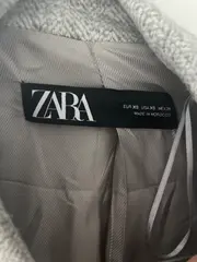 Vorschaubild 5 von Damen Leichte Jacke Mantel Fischgrät Grau Gr. XS 34