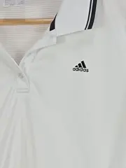 Vorschaubild 3 von Poloshirt Damen Gr. 44 XXL Weiß Sport Shirt Climacool Response Kurzarm