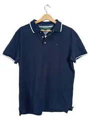 Vorschaubild 1 von Golf Poloshirt Herren Gr. 50/L Blau Baumwolle Logo Casual Shirt