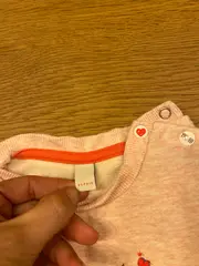 Vorschaubild 4 von Mädchen Sweatkleid Rosa Gr. 80 Baby Kleid Baumwolle