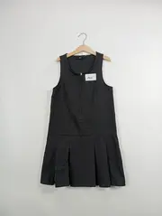 Vorschaubild 2 von Mädchen Trägerkleid Gr. 140 Schwarz Faltenrock Schule Freizeitkleid