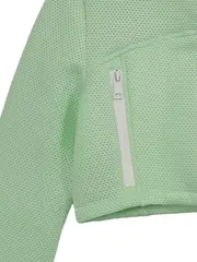Vorschaubild 4 von Trainingsjacke Damen Gr. 38 Grün Cropped Sport Jacke Mesh Reißverschluss