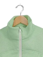 Vorschaubild 3 von Trainingsjacke Damen Gr. 38 Grün Cropped Sport Jacke Mesh Reißverschluss
