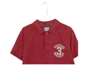 Vorschaubild 2 von Herren Poloshirt Gr. L rot meliert Kurzarm Freizeit Stickerei
