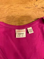 Vorschaubild 2 von Damen Langarmshirt Basic Pink Gr. XS Baumwolle Stretch