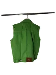 Vorschaubild 7 von Kinder Jeansweste Gr. 140 Grün Ärmellos Baumwolle Freizeit Vintage