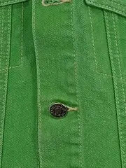 Vorschaubild 4 von Kinder Jeansweste Gr. 140 Grün Ärmellos Baumwolle Freizeit Vintage