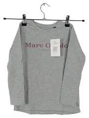 Vorschaubild 1 von Langarmshirt Kinder Gr. 110 Grau Meliert Baumwolle