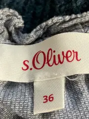 Vorschaubild 5 von Damen Bluse Gr. 36/S Blau Gestreift Kurzarm Viskose