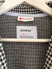 Vorschaubild 4 von Damen Blazer Hahnentritt Gr. 34/XS Schwarz Weiß Business