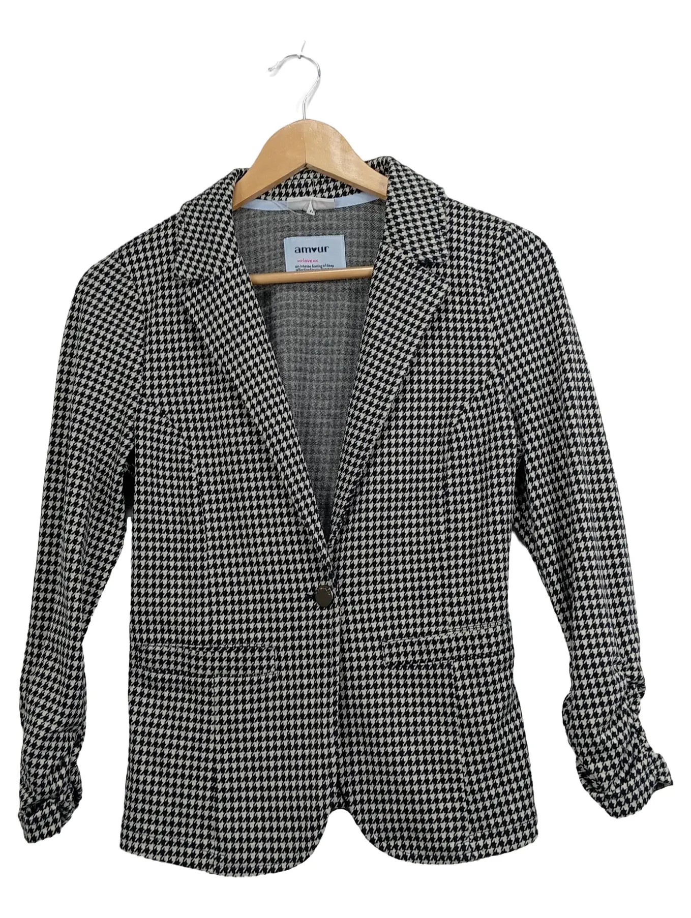 STREET ONE Damen Blazer Kariert Business Viskose Gr. 34 XS Herbst